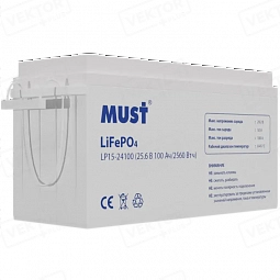 Купить Аккумулятор MUST LP15-24100 LiFePO4 25,6 В 100 А·ч в Новосибирске