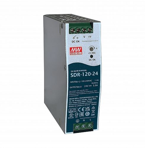 Купить SDR-120-24  источник питания АC/DC, 230В/24В в Новосибирске от производителя