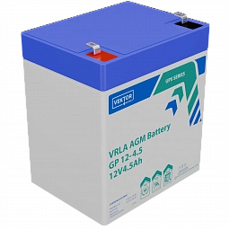 Купить Аккумуляторная батарея VEKTOR ENERGY GP 12-4.5S 12В 4.5Ач AGM F1 для ИБП в Новосибирске
