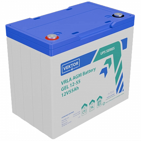 Купить Аккумуляторная батарея VEKTOR ENERGY GEL 12-55 в Новосибирске